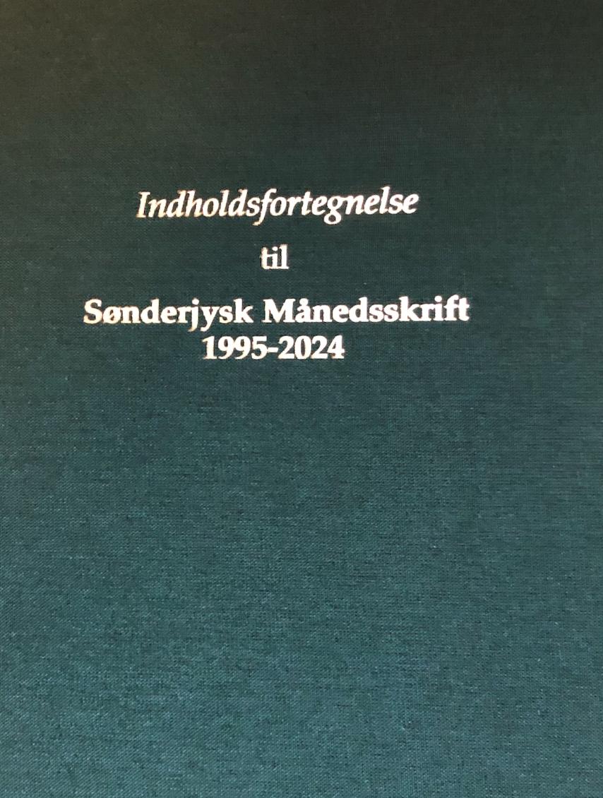  Indholdsfortegnelse til Sønderjysk Månedskrift 1995-2024